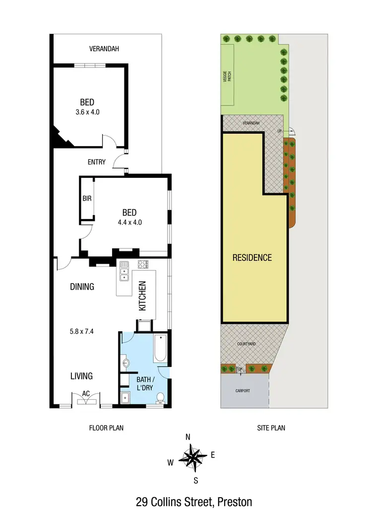 Floorplan of Homely house listing, 29 Collins Street, Preston VIC 3072