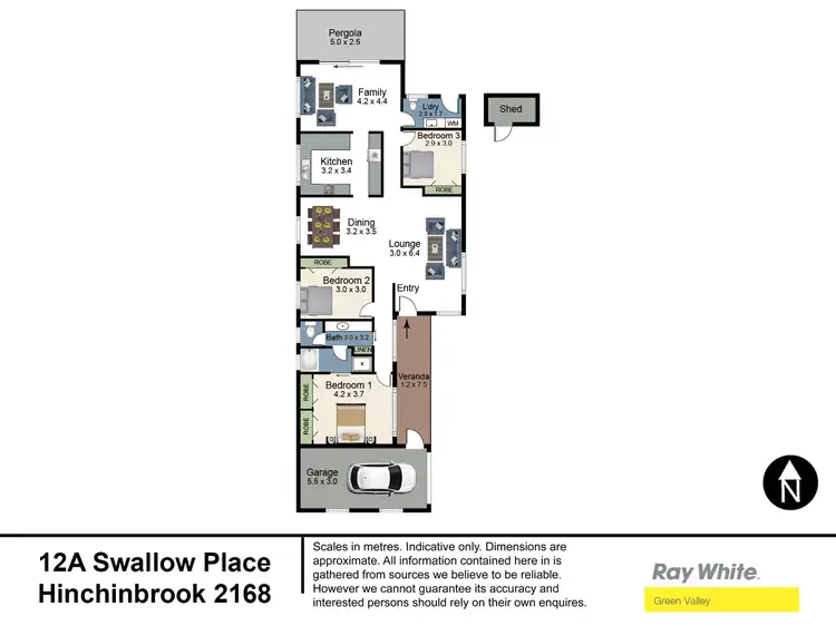 Floorplan of Homely house listing, 12A Swallow Place, Hinchinbrook NSW 2168