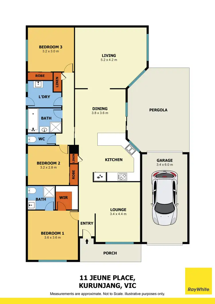 Floorplan of Homely house listing, 11 Jeune Place, Kurunjang VIC 3337