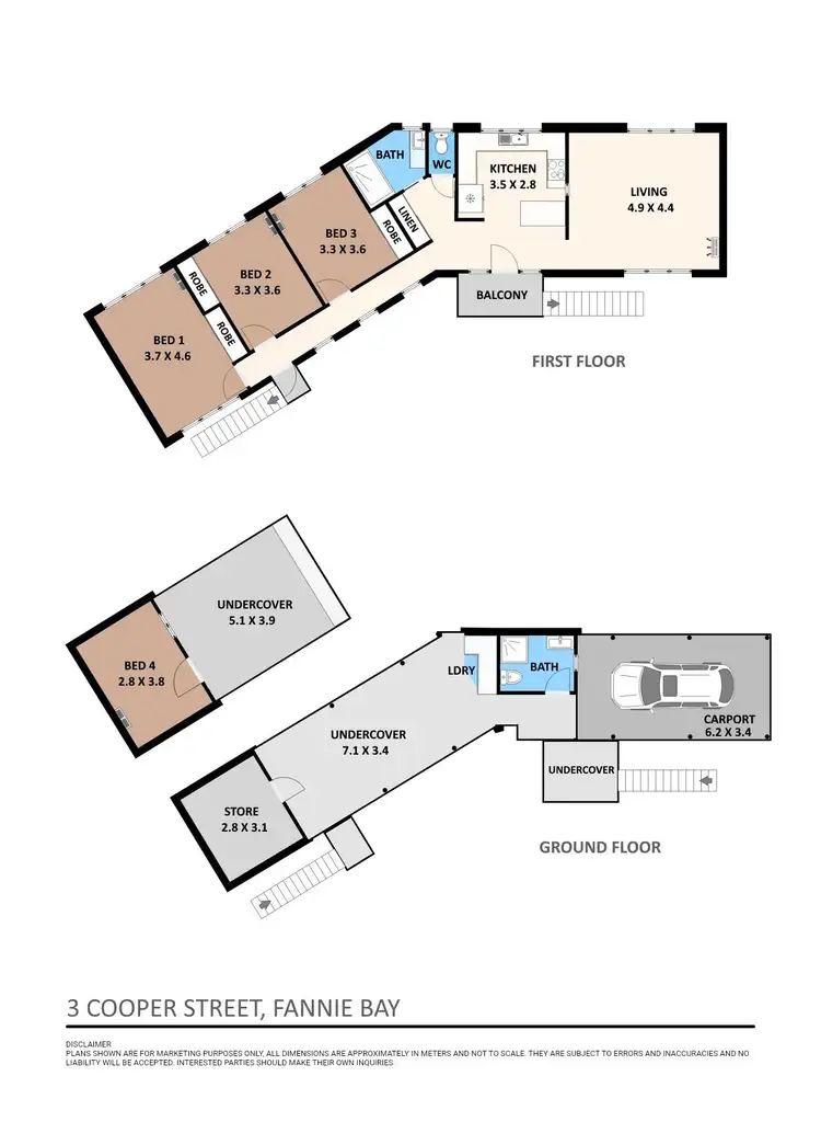 Floorplan of Homely house listing, 3 Cooper Street, Fannie Bay NT 820