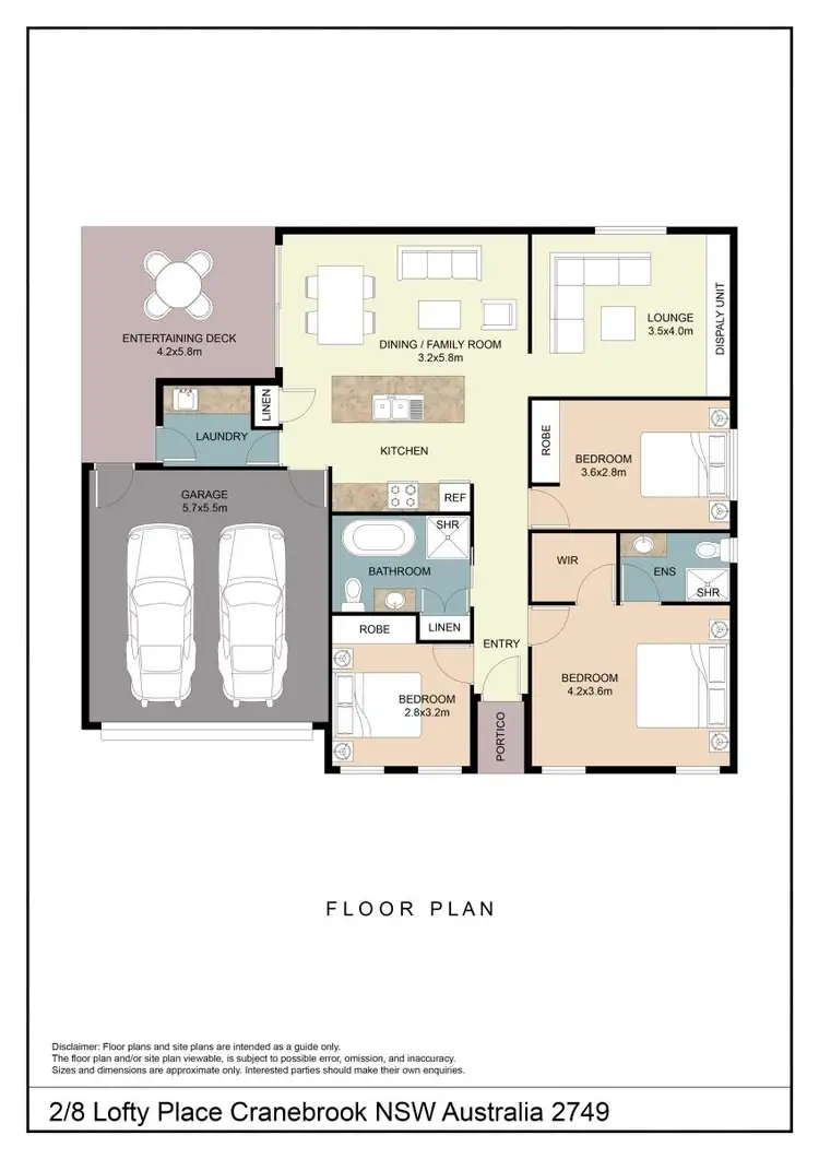 Floorplan of Homely villa listing, 2/6 Lofty Place, Cranebrook NSW 2749