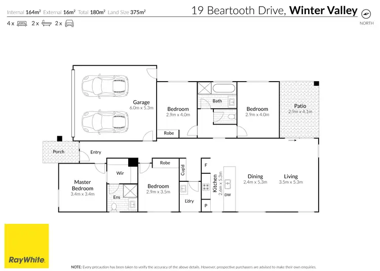 Floorplan of Homely house listing, 19 Beartooth Drive, Winter Valley VIC 3358