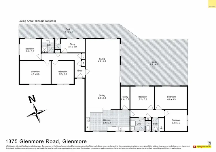 Floorplan of Homely rural property listing, 1375 Glenmore Road, Glenmore VIC 3340