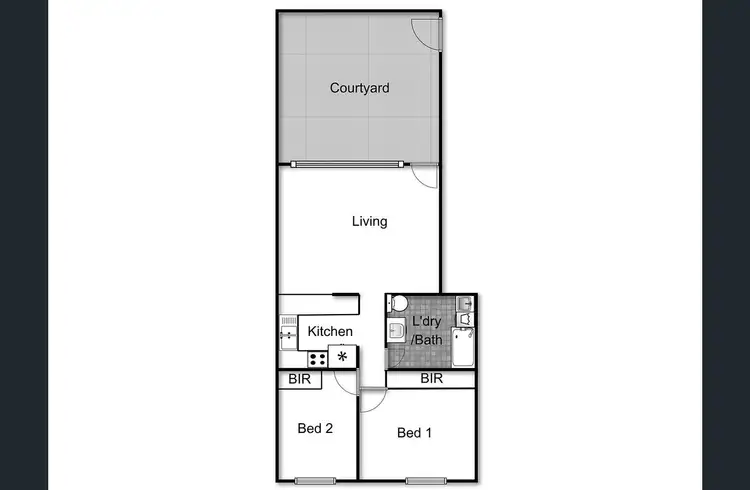 Floorplan of Homely unit listing, 97/9 Murdoch Street, Lyneham ACT 2602