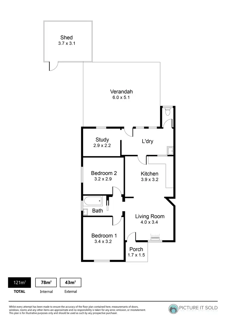 Floorplan of Homely house listing, 9 Phillis Terrace, Peterhead SA 5016