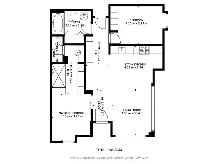 Floorplan of Homely house listing, 1/38 Skyring Terrace, Teneriffe QLD 4005