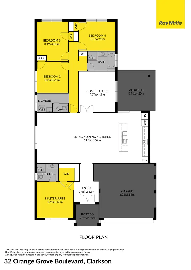 Floorplan of Homely house listing, 32 Orange Grove Boulevard, Clarkson WA 6030