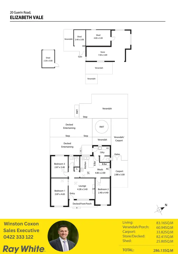 Floorplan of Homely house listing, 20 Guerin Road, Elizabeth Vale SA 5112