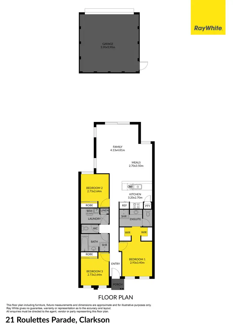 Floorplan of Homely house listing, 21 Roulettes Parade, Clarkson WA 6030