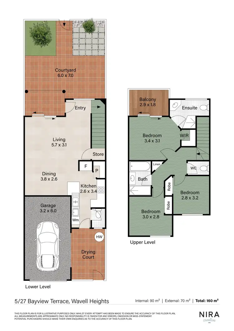 Floorplan of Homely townhouse listing, 5/27 Bayview Terrace, Wavell Heights QLD 4012