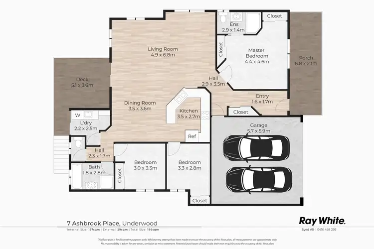 Floorplan of Homely house listing, 7 Ashbrook Place, Underwood QLD 4119