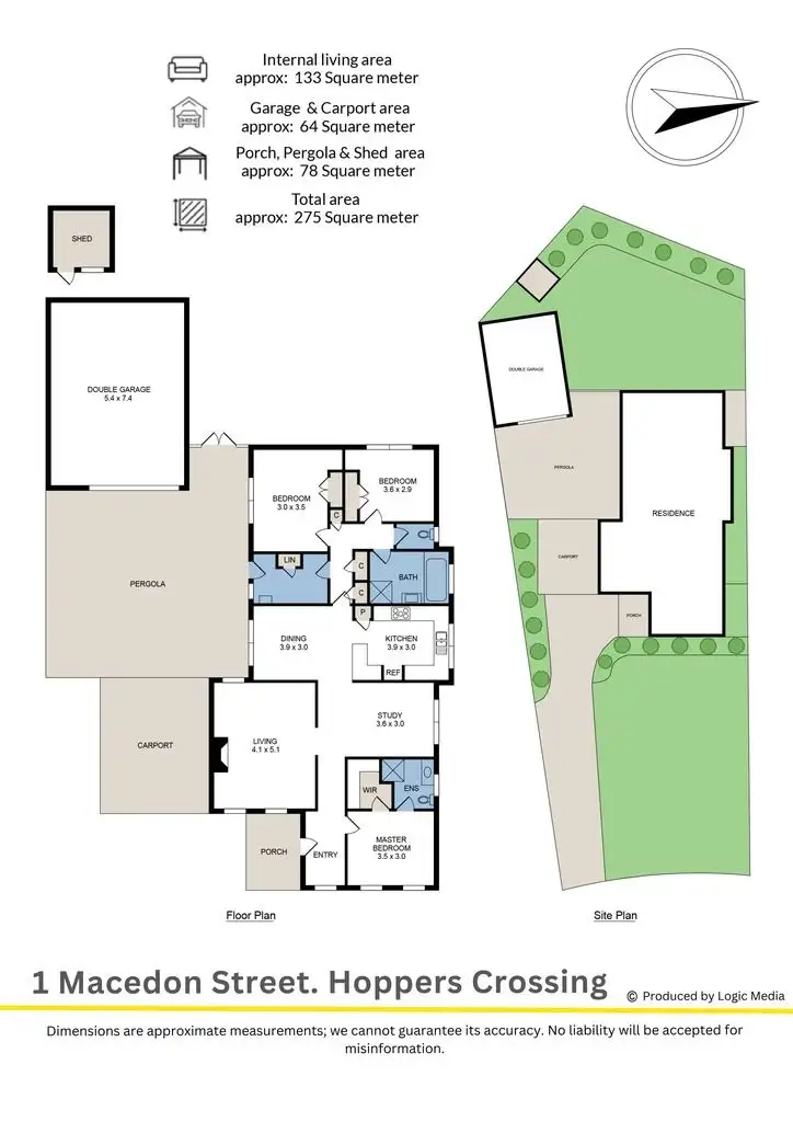 Floorplan of Homely house listing, 1 Macedon Street, Hoppers Crossing VIC 3029