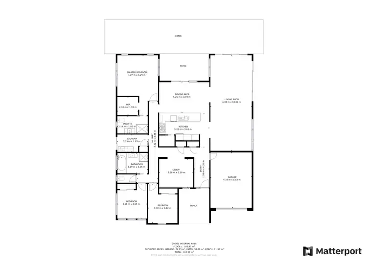 Floorplan of Homely house listing, 1 Dundas Lane, Swan Hill VIC 3585
