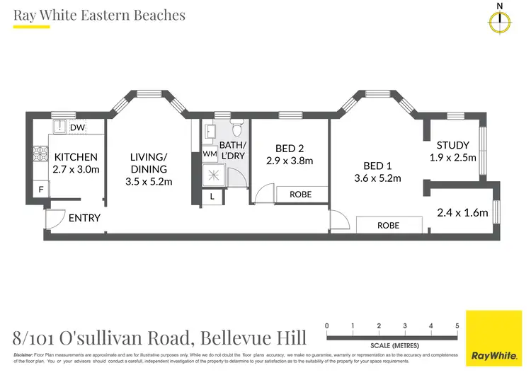 Floorplan of Homely apartment listing, 8/101 O'Sullivan Road, Bellevue Hill NSW 2023