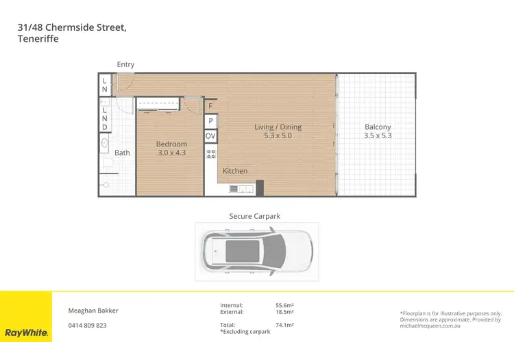 Floorplan of Homely apartment listing, 31/48 Chermside Street, Teneriffe QLD 4005
