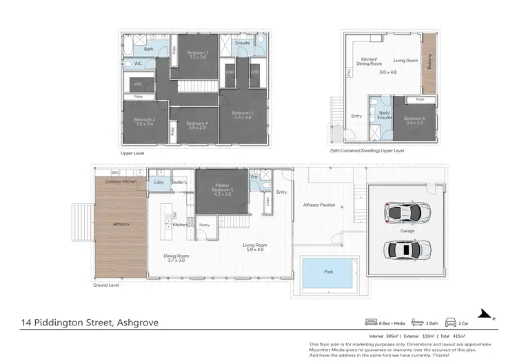 Floorplan of Homely house listing, 14 Piddington Street, Ashgrove QLD 4060