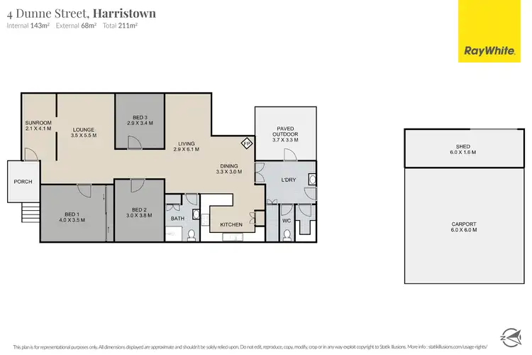 Floorplan of Homely house listing, 4 Dunne Street, Harristown QLD 4350