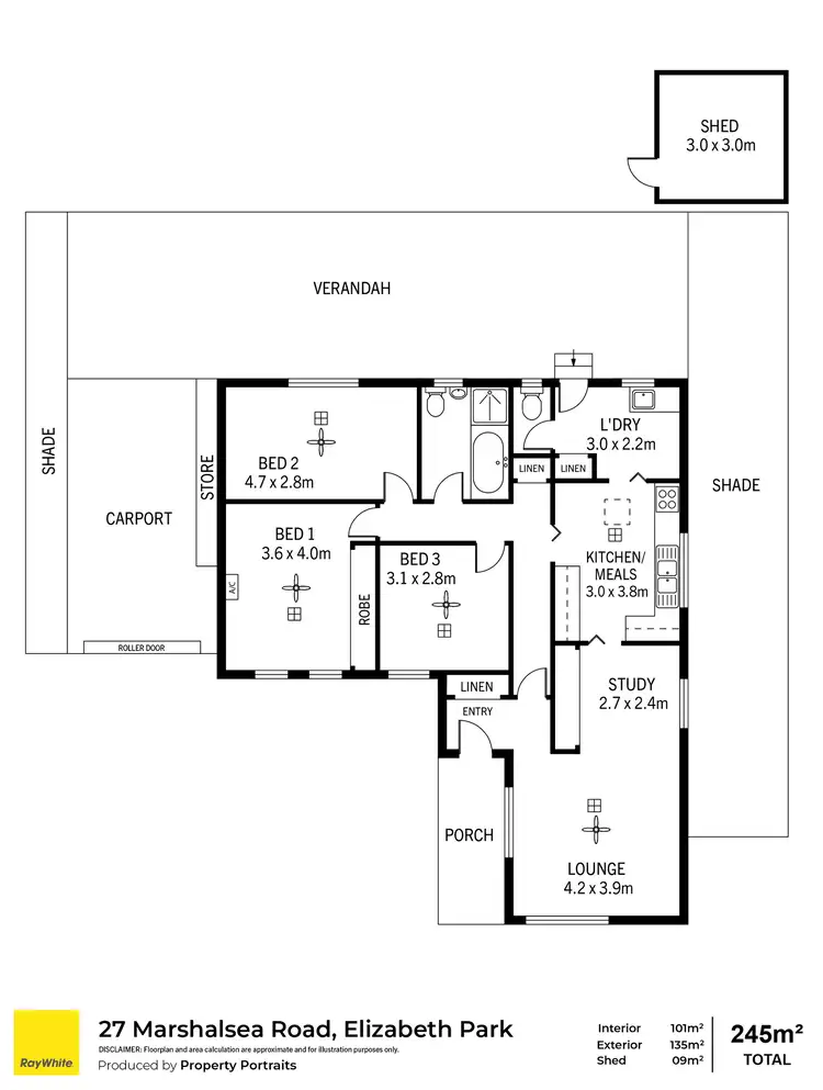 Floorplan of Homely house listing, 27 Marshalsea Road, Elizabeth Park SA 5113