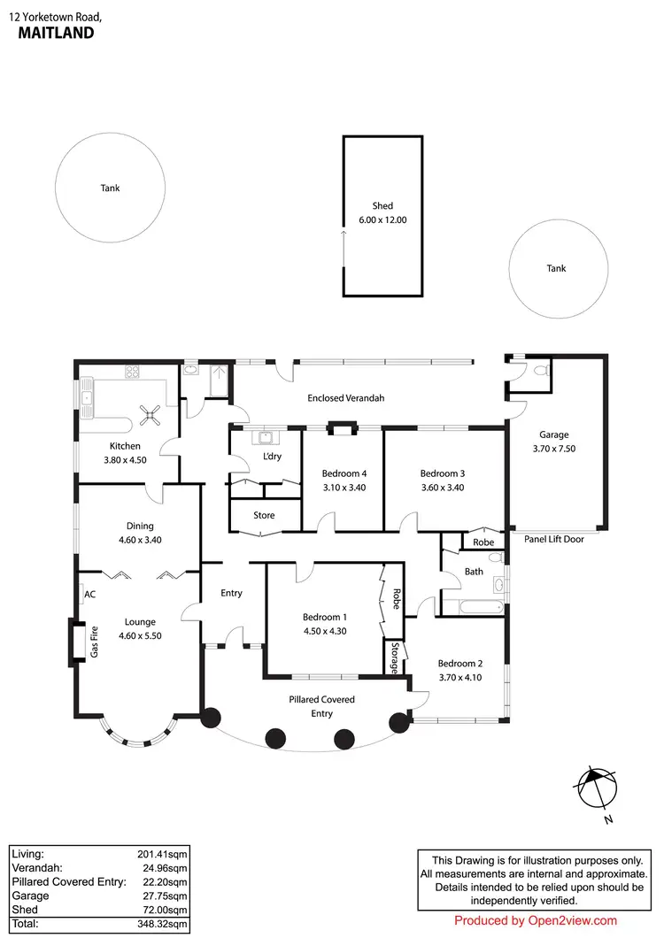 Floorplan of Homely house listing, 12 Yorketown Road, Maitland SA 5573