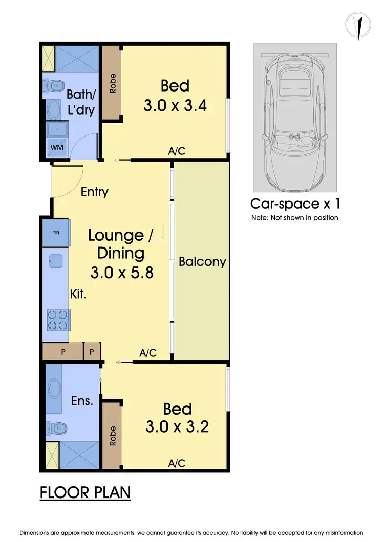 Floorplan of Homely apartment listing, 105/1443 Dandenong Road, Malvern East VIC 3145
