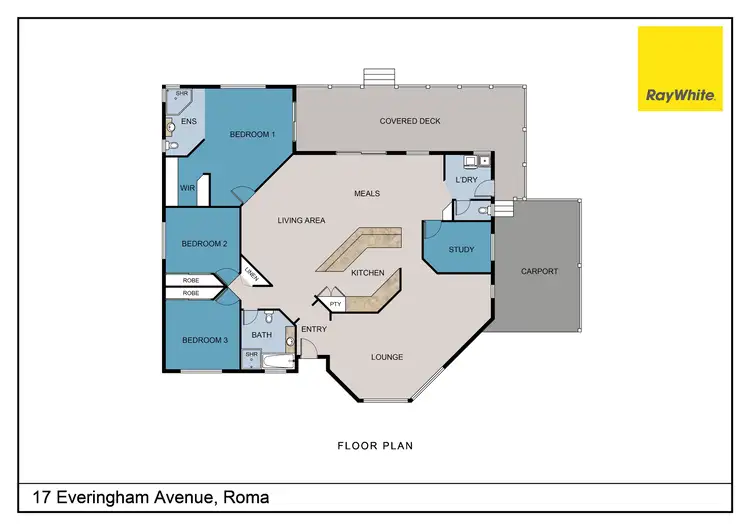 Floorplan of Homely house listing, 17 Everingham Avenue, Roma QLD 4455