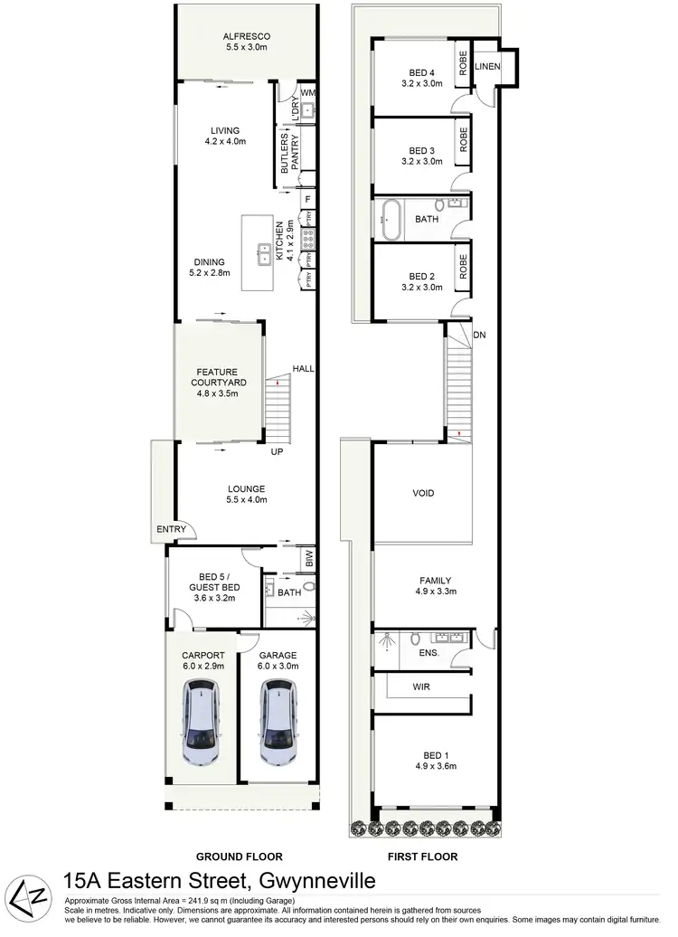 Floorplan of Homely semi-detached listing, 15A Eastern Street, Gwynneville NSW 2500