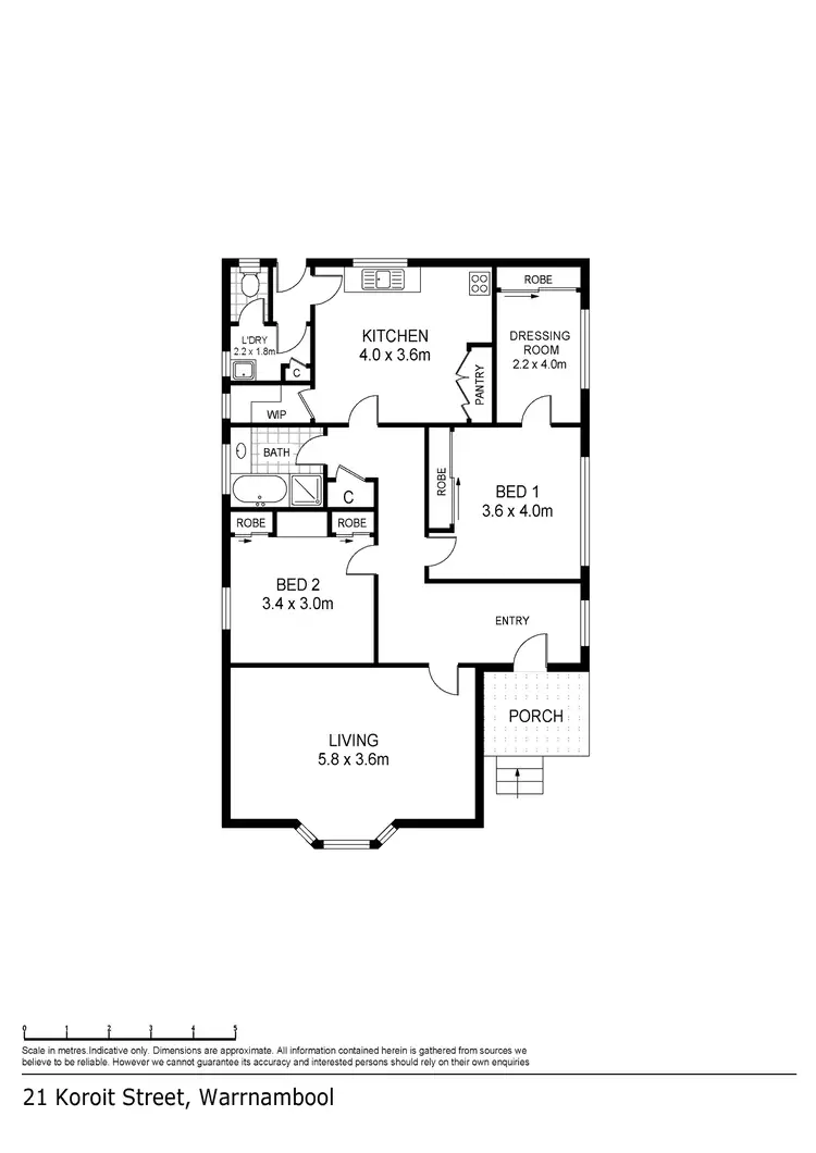 Floorplan of Homely house listing, 21 Koroit Street, Warrnambool VIC 3280