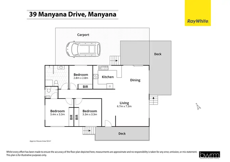 Floorplan of Homely house listing, 39 Manyana Drive, Manyana NSW 2539