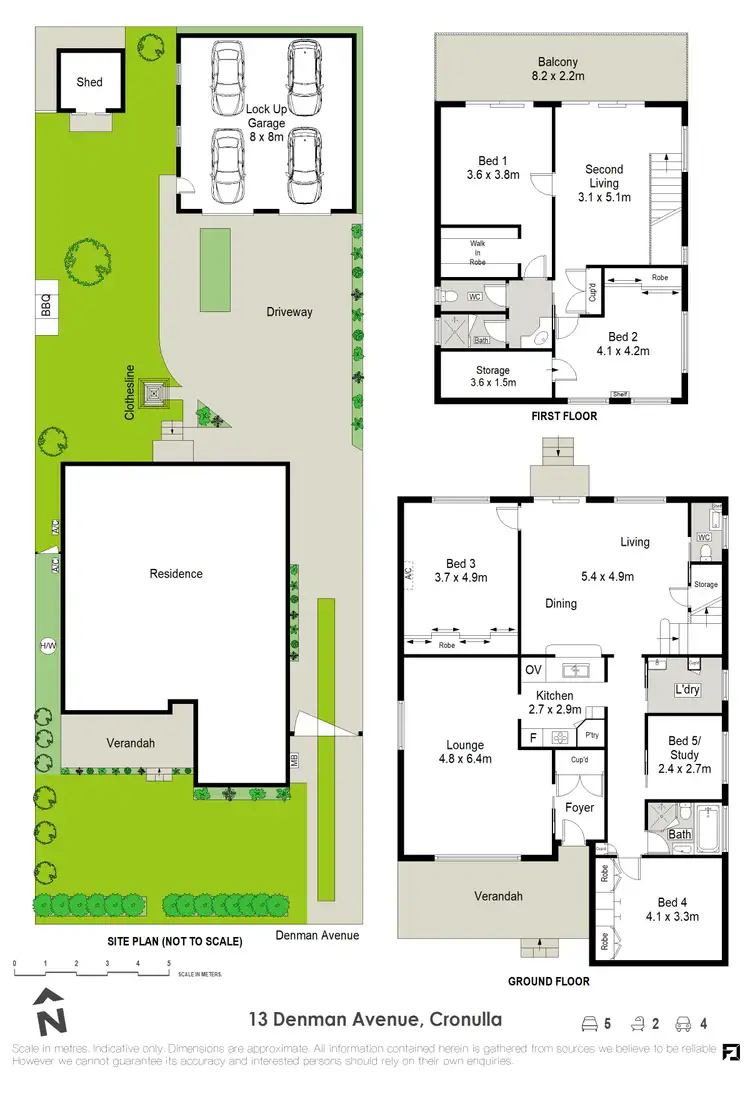Floorplan of Homely house listing, 13 Denman Avenue, Cronulla NSW 2230