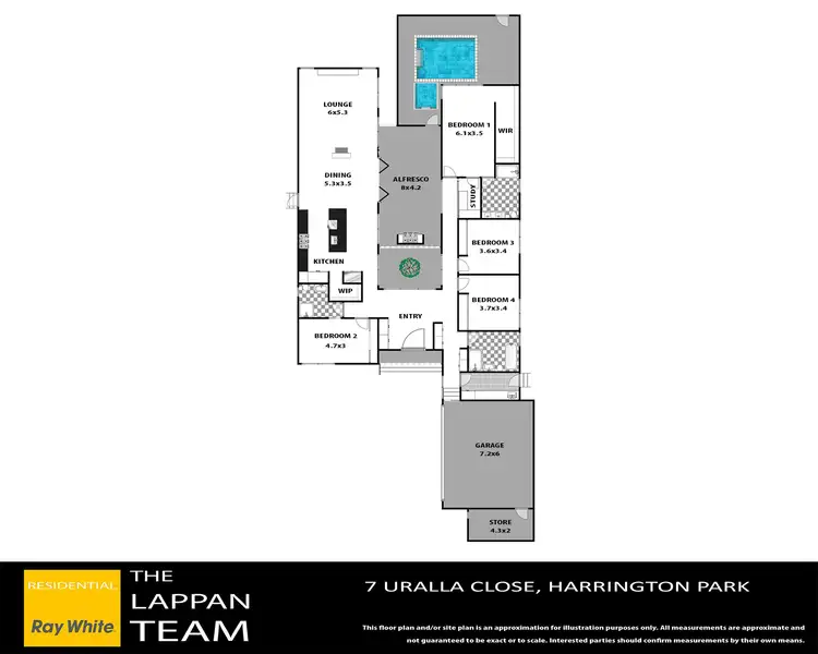 Floorplan of Homely house listing, 7 Uralla Close, Harrington Park NSW 2567