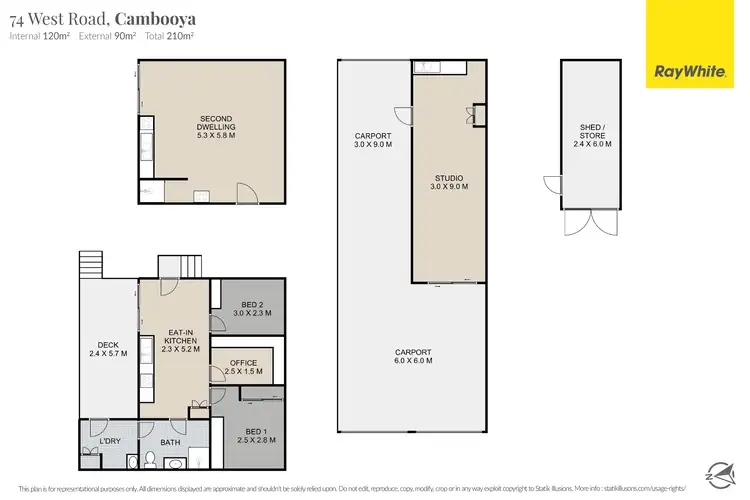 Floorplan of Homely rural property listing, 74 West Road, Cambooya QLD 4358