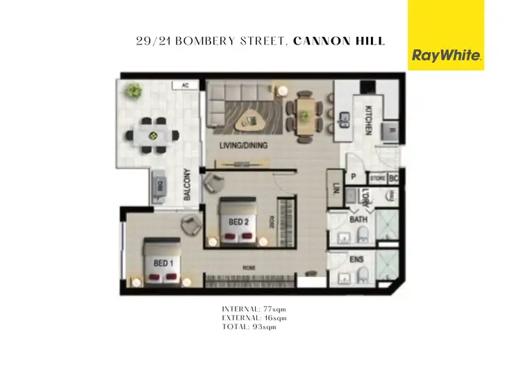 Floorplan of Homely apartment listing, 29/21 Bombery Street, Cannon Hill QLD 4170