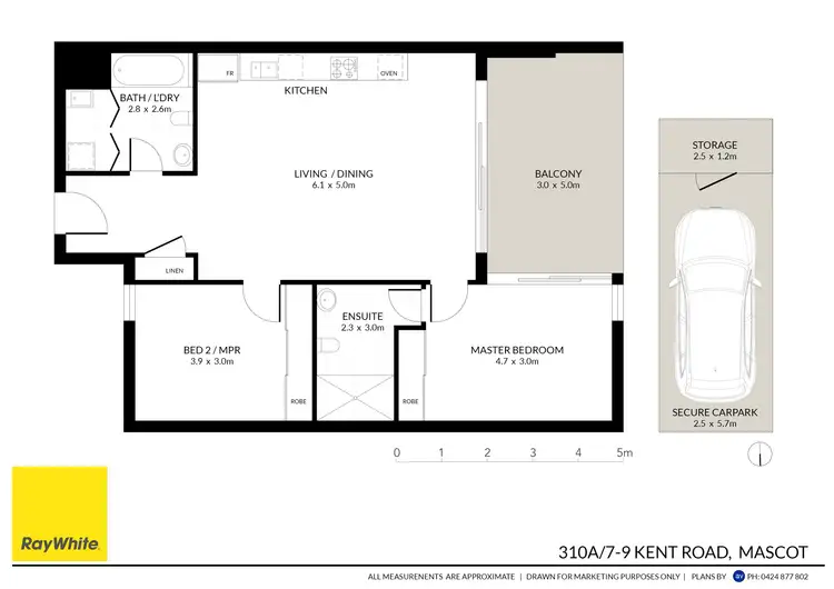 Floorplan of Homely apartment listing, 310A/9 Kent Road, Mascot NSW 2020