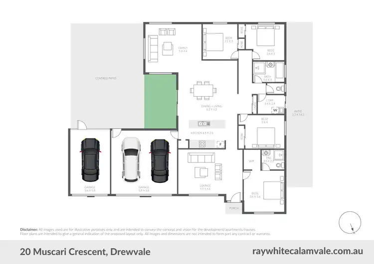 Floorplan of Homely house listing, 20 Muscari Crescent, Drewvale QLD 4116