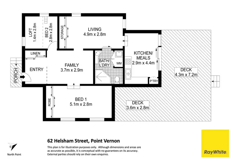 Floorplan of Homely house listing, 62 Helsham Street, Point Vernon QLD 4655