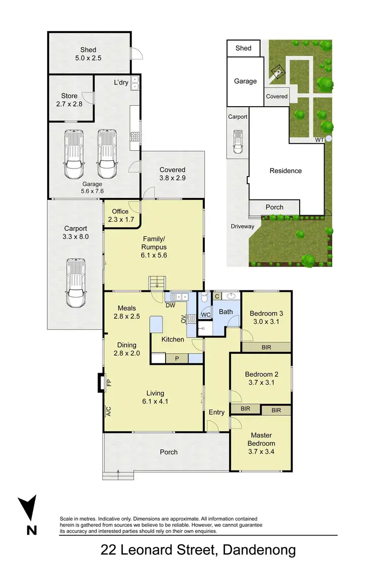 Floorplan of Homely house listing, 22 Leonard Street, Dandenong VIC 3175