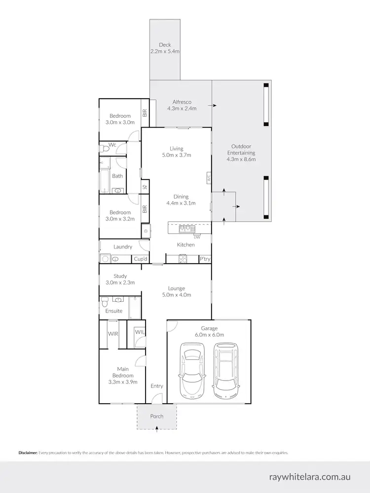 Floorplan of Homely house listing, 18 Bluebill Court, Lara VIC 3212