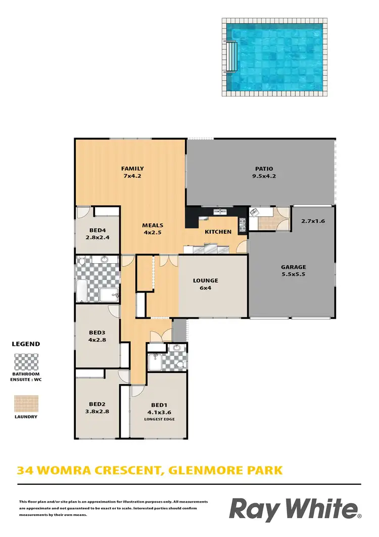 Floorplan of Homely house listing, 34 Womra Crescent, Glenmore Park NSW 2745