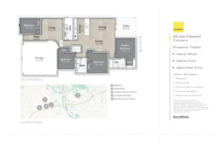 Floorplan of Homely house listing, 45 Lisa Crescent, Coomera QLD 4209