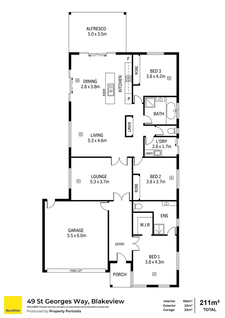 Floorplan of Homely house listing, 49 St Georges Way, Blakeview SA 5114