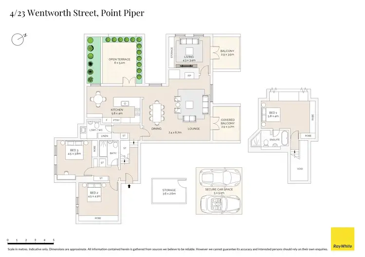Floorplan of Homely apartment listing, 4/23 Wentworth Street, Point Piper NSW 2027