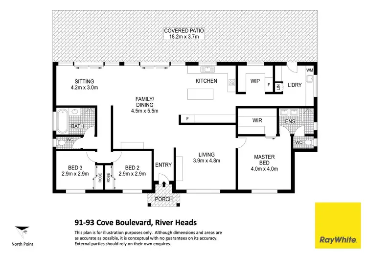 Floorplan of Homely house listing, 91-93 Cove Boulevard, River Heads QLD 4655