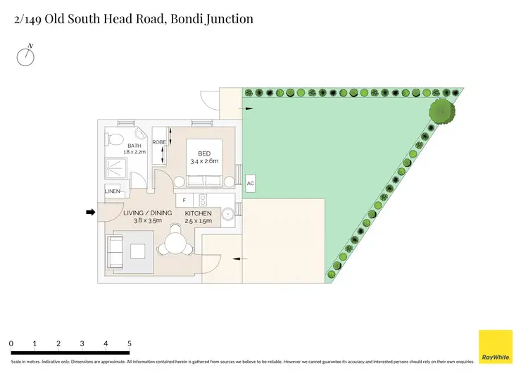 Floorplan of Homely apartment listing, 2/149 Old South Head Road, Bondi Junction NSW 2022