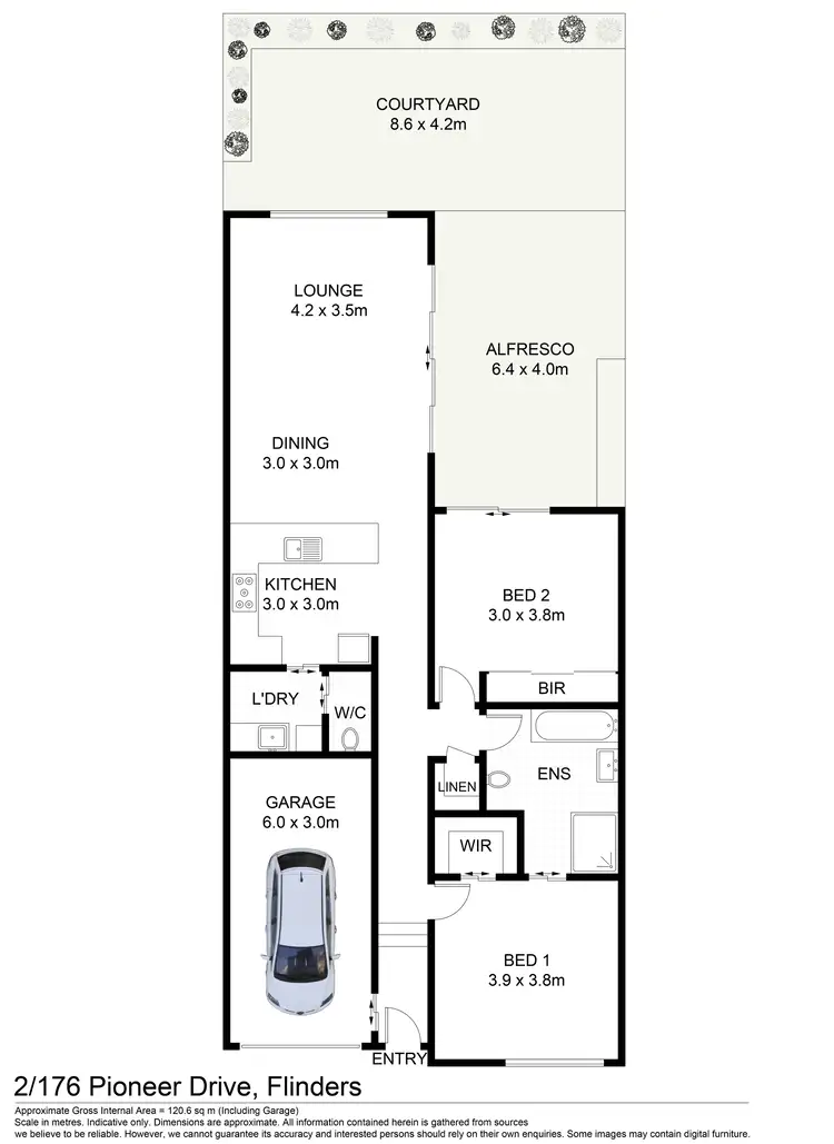 Floorplan of Homely villa listing, 2/176 Pioneer Drive, Flinders NSW 2529