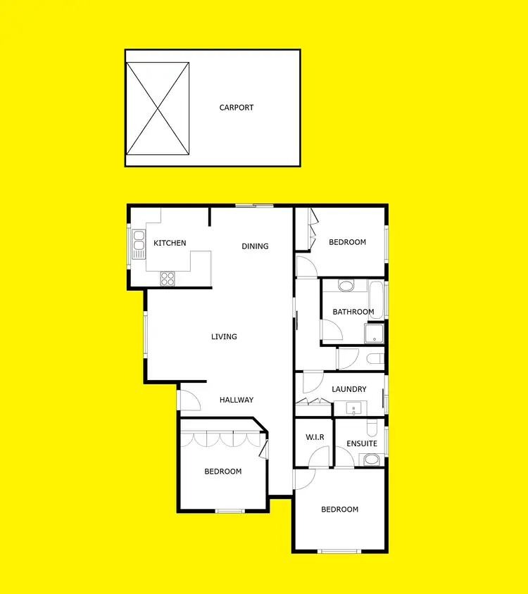 Floorplan of Homely house listing, 9 Montana Drive, Mildura VIC 3500