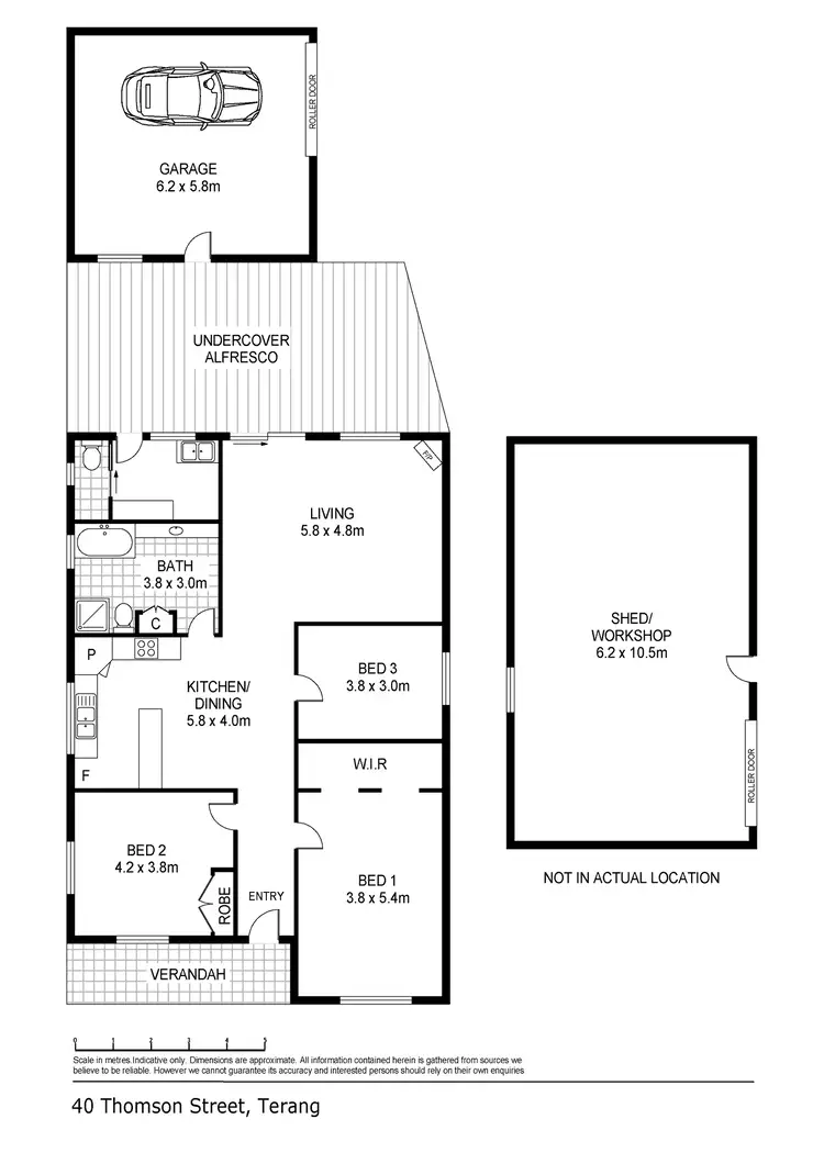 Floorplan of Homely house listing, 40 Thomson Street, Terang VIC 3264