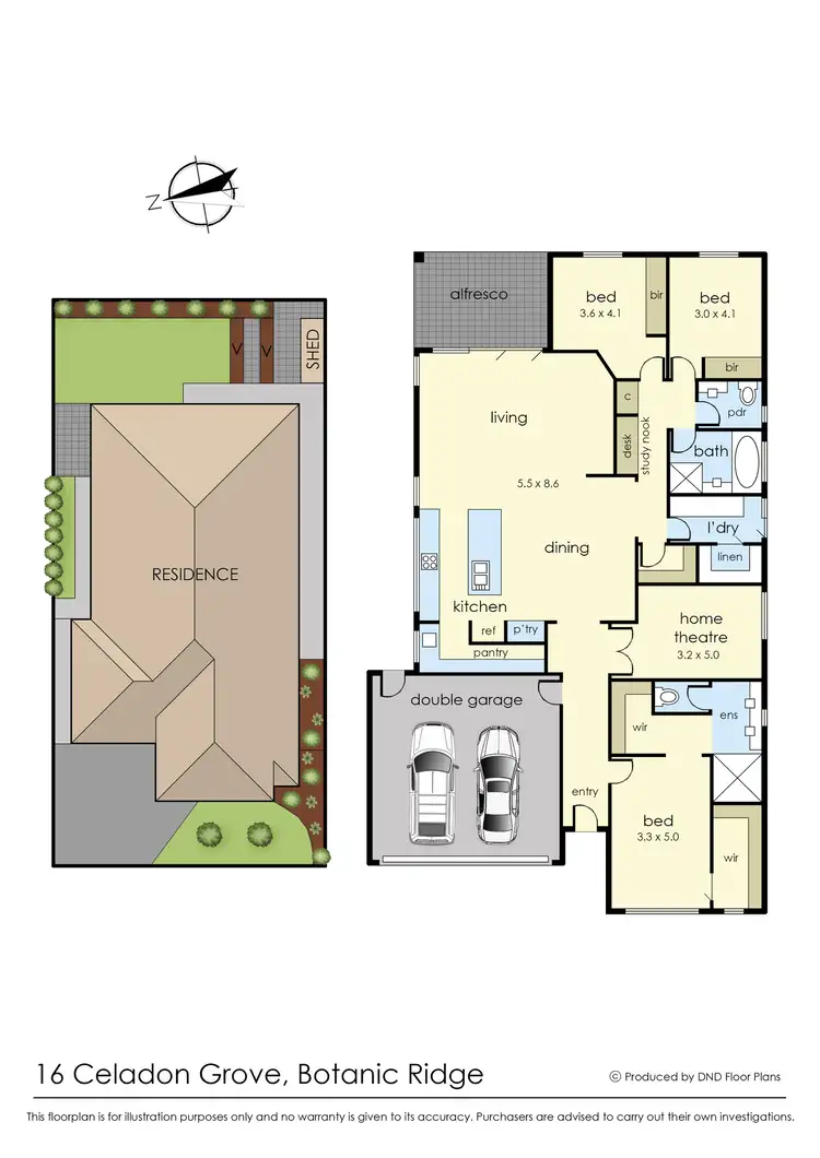 Floorplan of Homely house listing, 16 Celadon Grove, Botanic Ridge VIC 3977