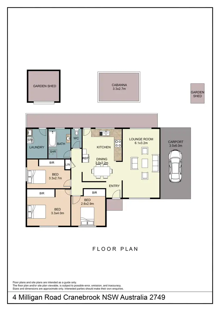 Floorplan of Homely house listing, 4 Milligan Road, Cranebrook NSW 2749