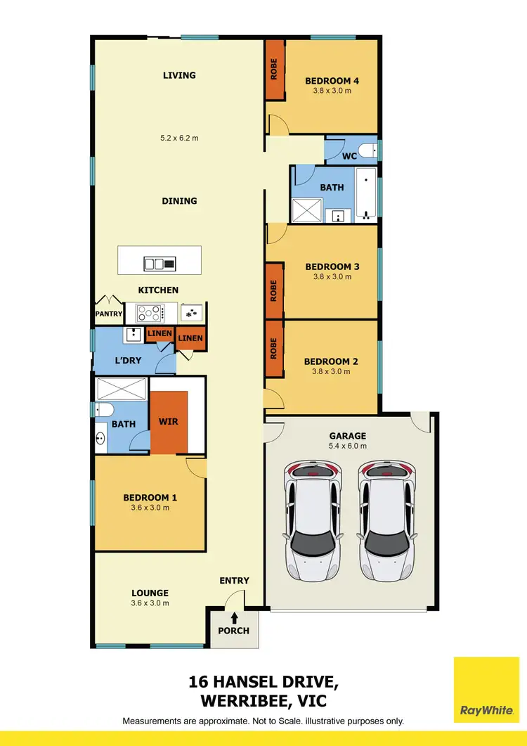 Floorplan of Homely house listing, 16 Hansel Drive, Werribee VIC 3030