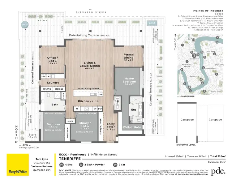Floorplan of Homely apartment listing, 14/18 Helen Street, Teneriffe QLD 4005